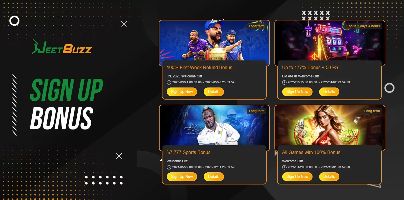 GK333 Promotions 2025: Sign Up Bonus, Refer Code Bangladesh & VIP Club Login Benefits 1 Welcome bonuses from Jeetbuzz online casino
